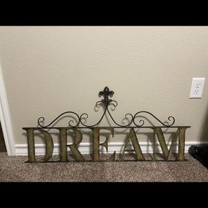 Dream wall decor.